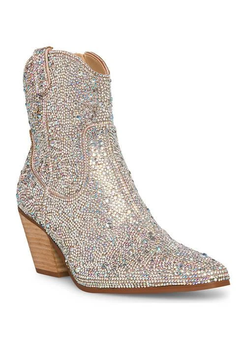Betsey Johnson Johnson Diva Rhinestone Western Boots 1