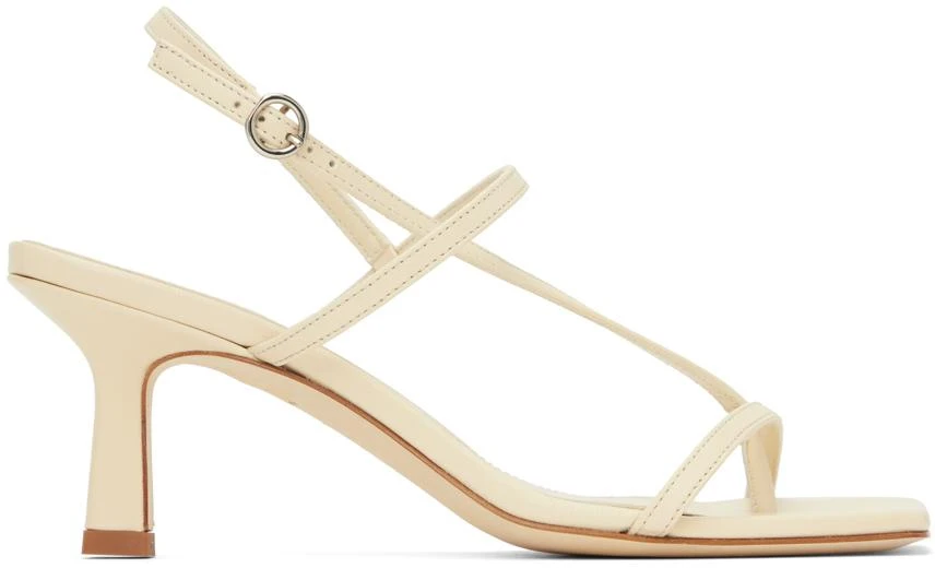 AEYDE Off-White Elise Heeled Sandals 1