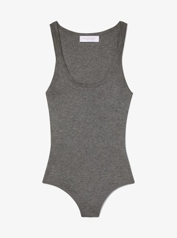 Michael Kors Ribbed Stretch Viscose Tank Top Bodysuit 3