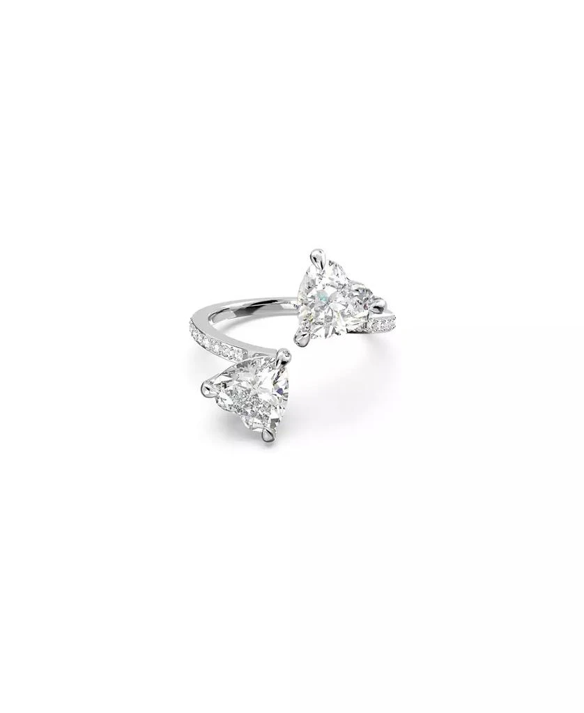 Swarovski Attract Soul Heart Rhodium Plated Ring 2