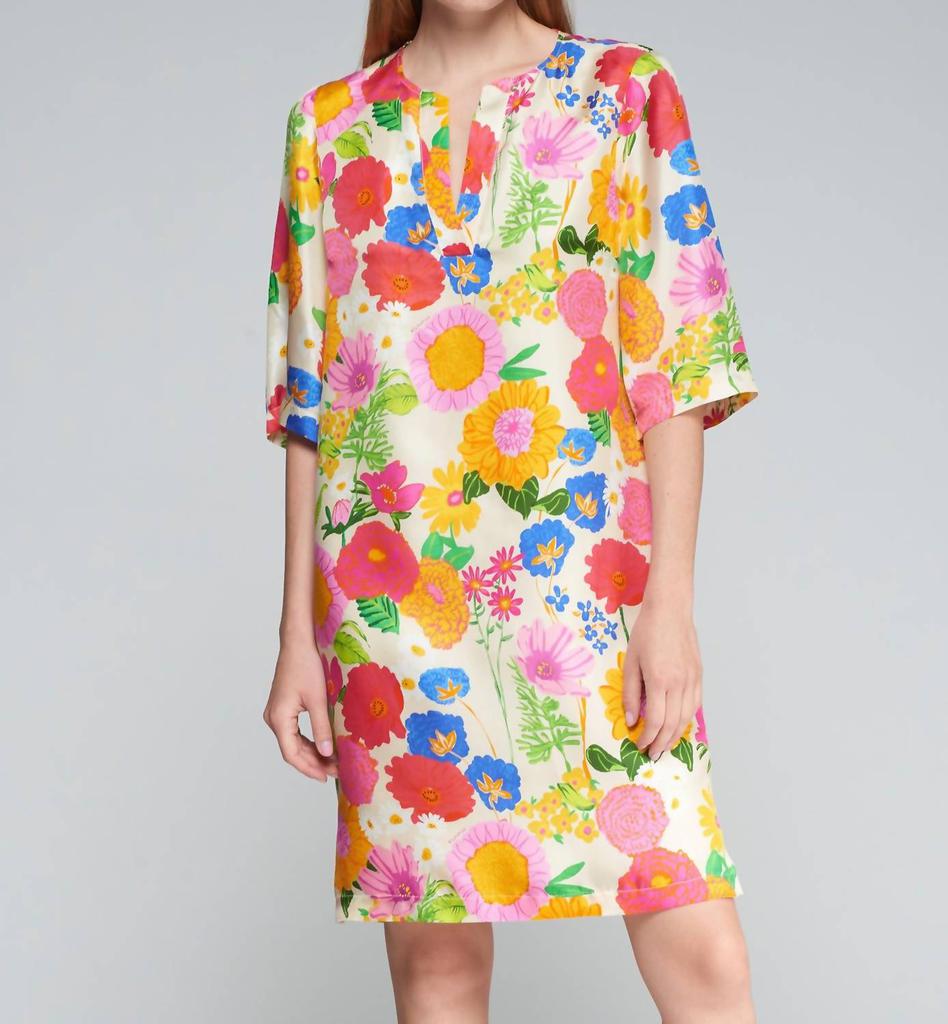 VILAGALLO Vilagallo - DRESS LIZETE FLOR SEDA