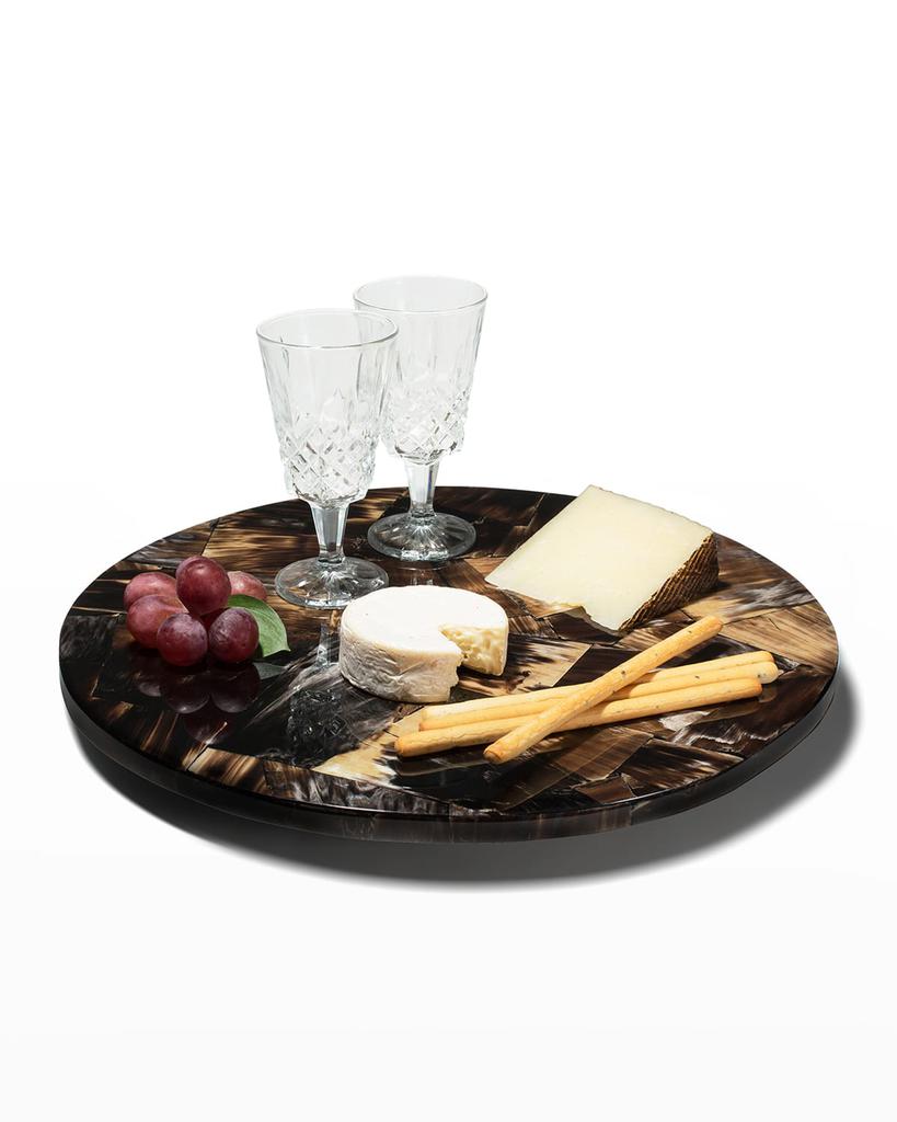 LADORADA Horn Veneer Revolving Tray