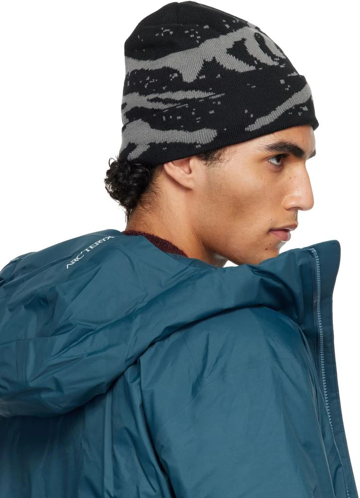 Arc
teryx Black 
Gray Grotto Beanie 3