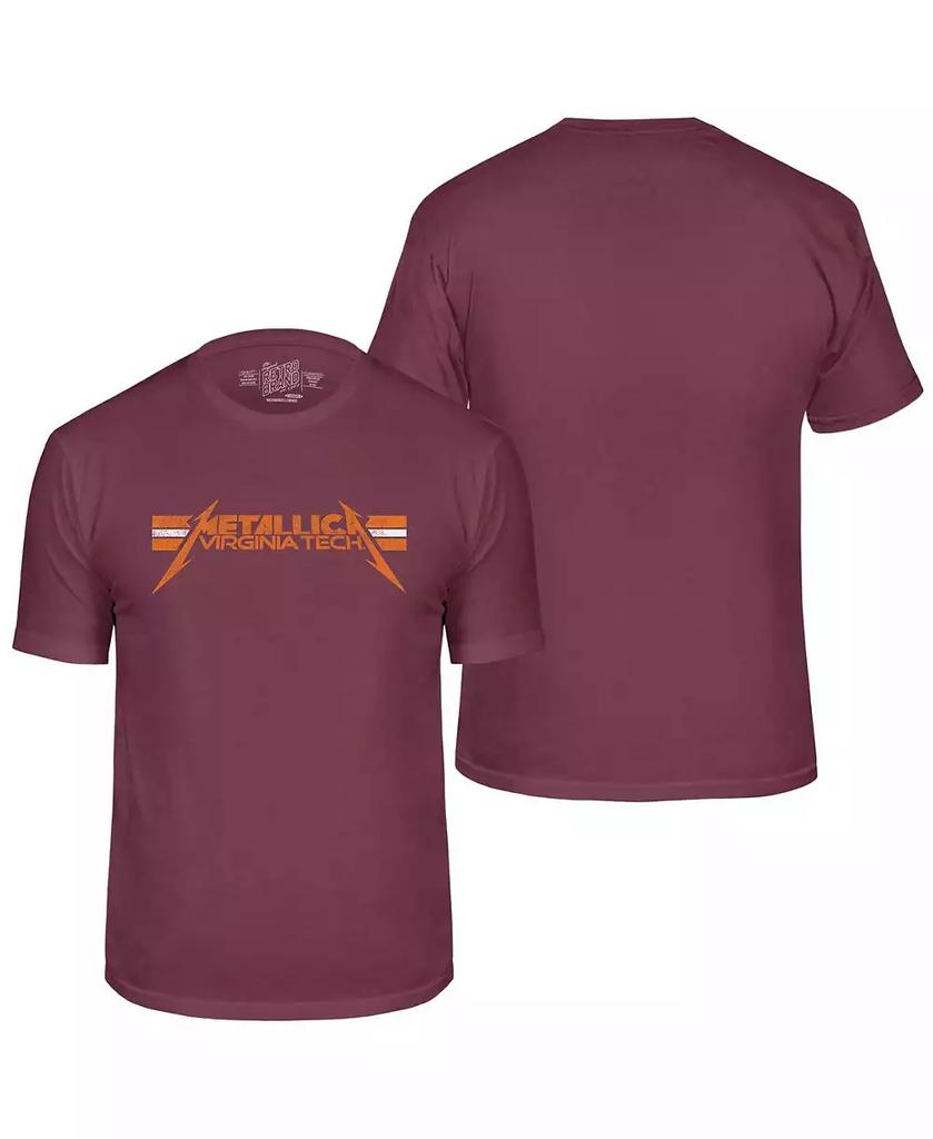 The Original Retro Brand Men's Maroon Virginia Tech Hokies Metallica Retro T-Shirt