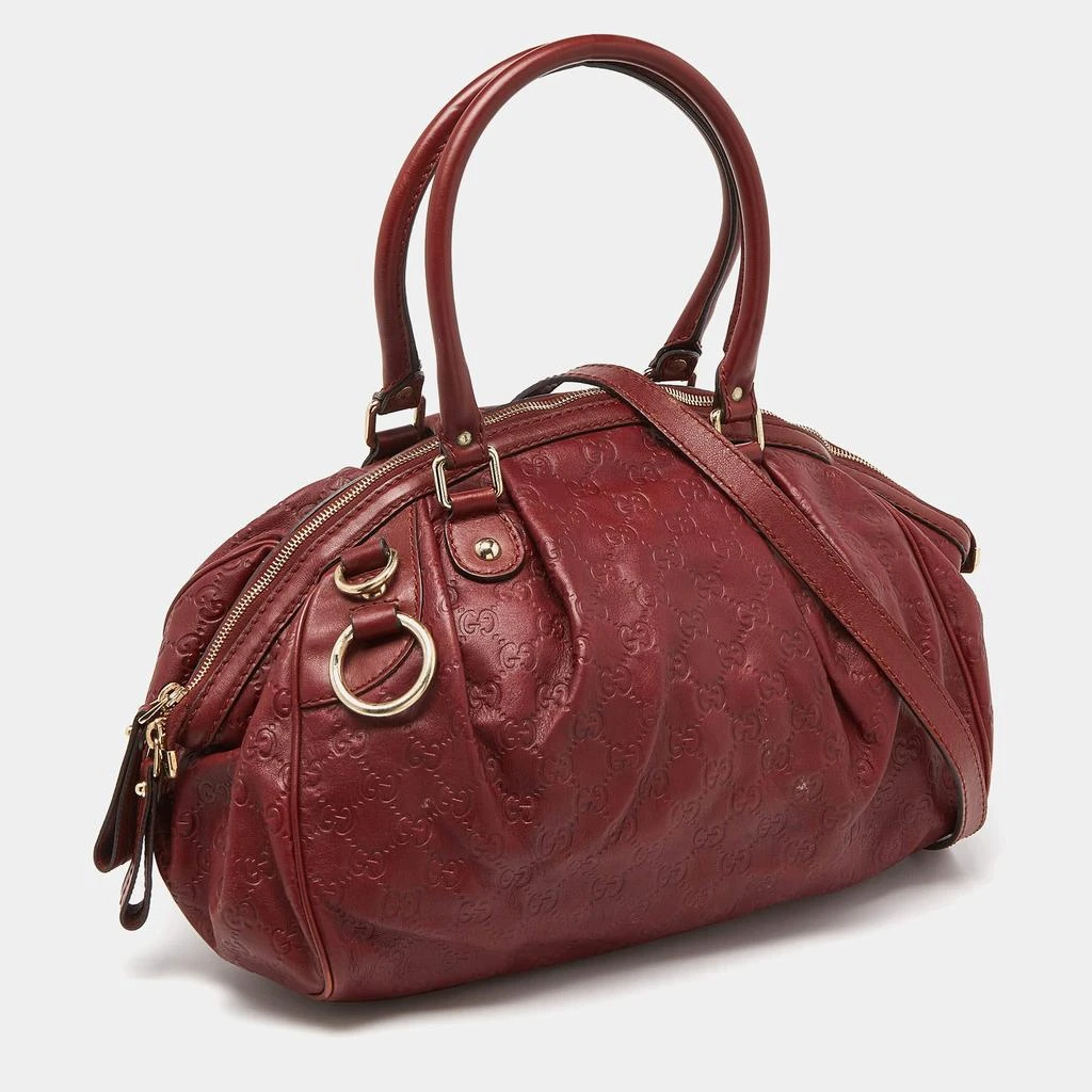 Gucci Gucci Brick Brown Guccissima Leather Medium Sukey Boston Bag 3