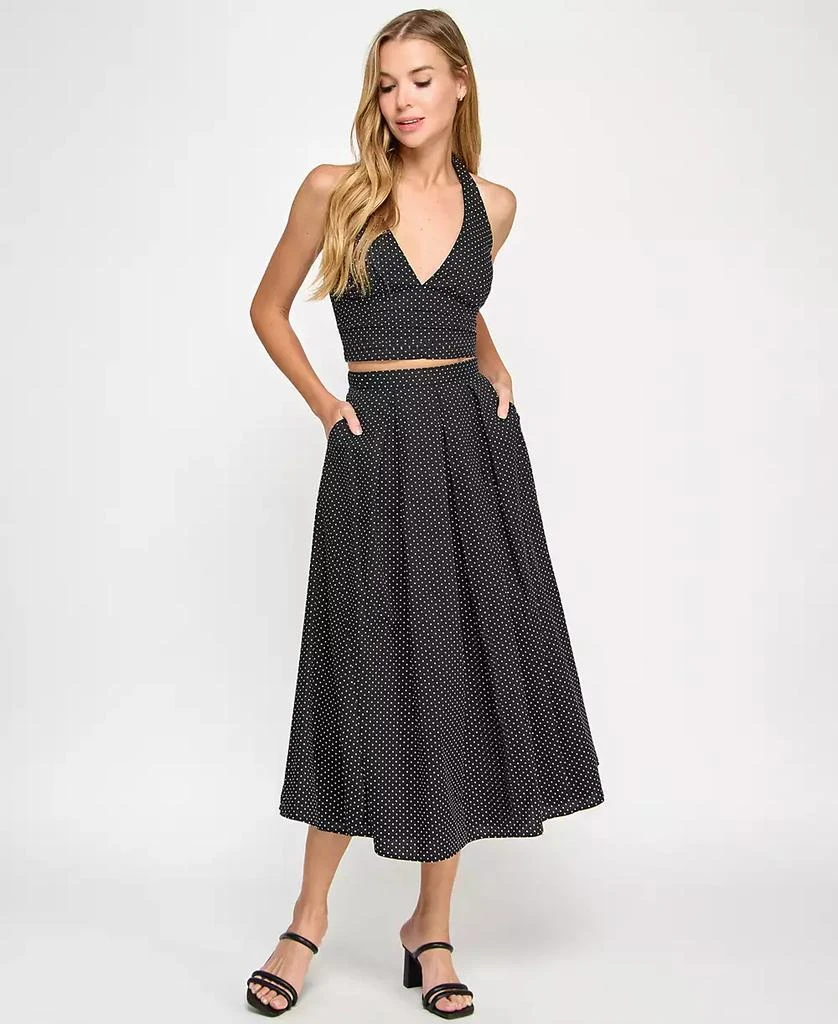 KATIA RAE Juniors' 2-Pc. Polka-Dot Cotton Dress Set, Created for Macy's 1