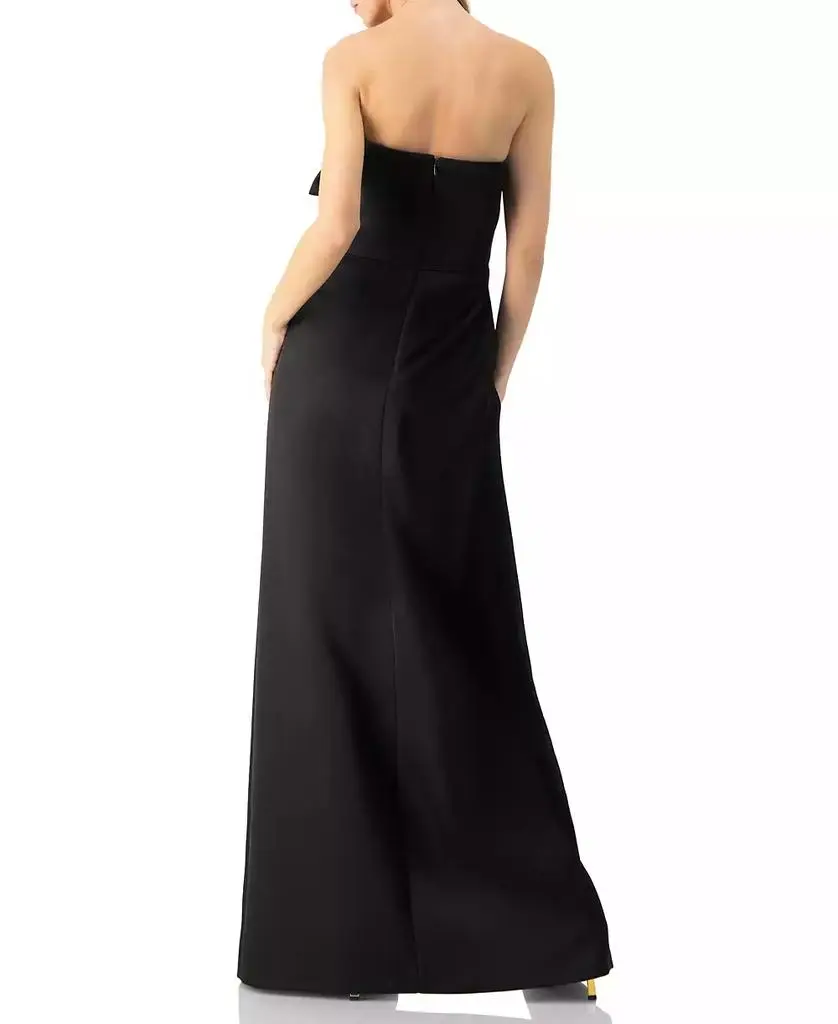 Ivonne Women's Strapless Gown With Front Leg Opening 2