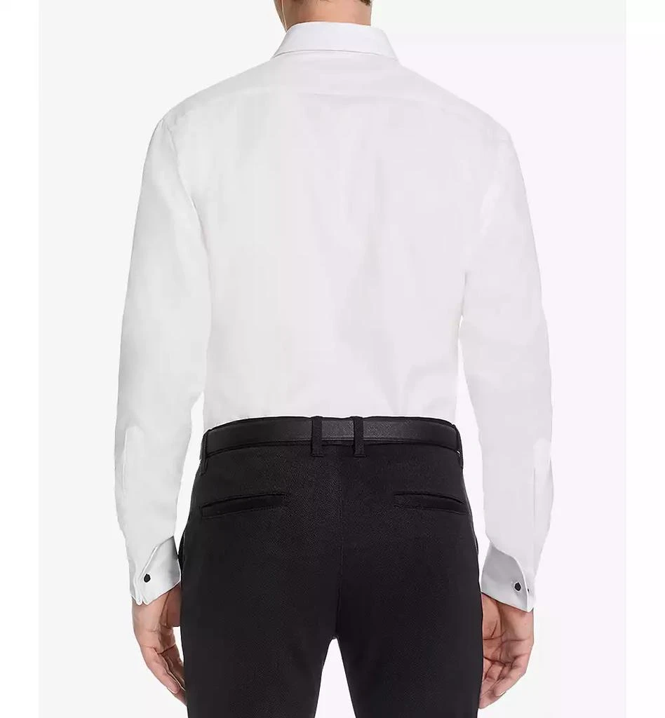 MICHELSONS OF LONDON Men's Slim-Fit Solid French Cuff Tuxedo Shirt 3