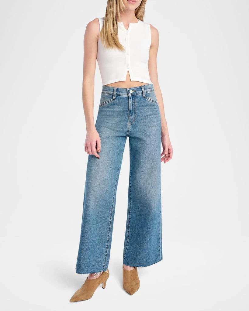 Favorite Daughter The Mischa Shortie High-Rise Wide-Leg Jeans 2
