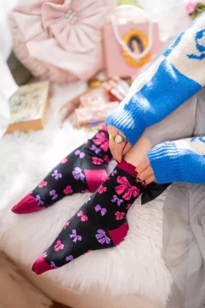 Sock Candy Sock Candy Big Bow Energy Ruffle Cotton Sock 3