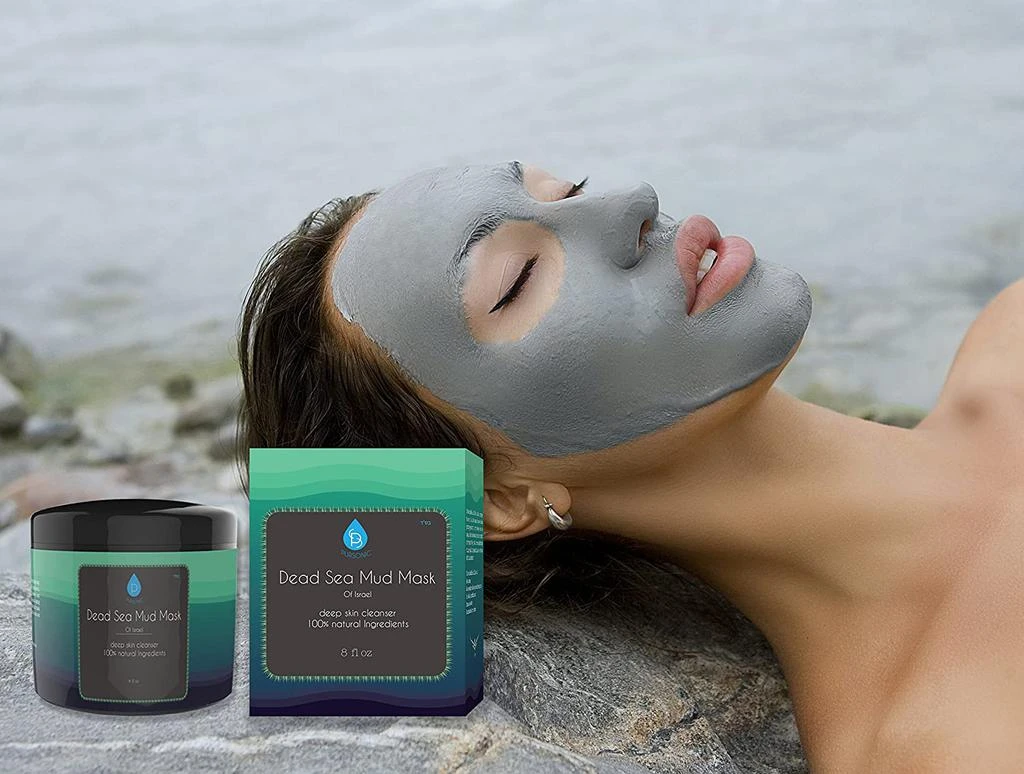 PURSONIC Dead Sea Mud Mask For Face, Acne, Oily Skin & Blackheads, 100% Natural For Younger Looking Skin 8oz 2