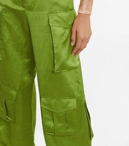 Tom Ford High-rise satin cargo pants 5