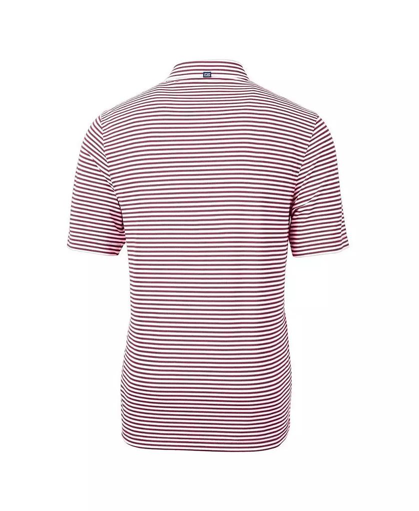Cutter & Buck Men's Garnet South Carolina Gamecocks Vault DryTec Virtue Eco Pique Stripe Polo