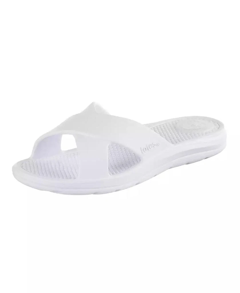 Totes Women's Molded Cross Slide Sandals with Everywear 6
