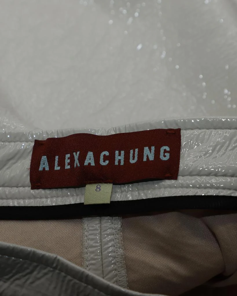 ALEXACHUNG Alexa Chung Midi Pencil Skirt in White Cream PVC 4