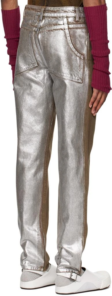 Eckhaus Latta Brown & Silver 'El Jean' Jeans 3