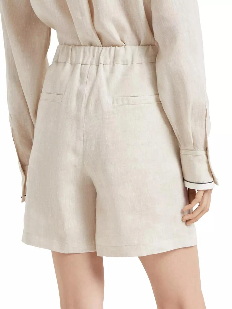 Brunello Cucinelli Linen Baggy Shorts 3