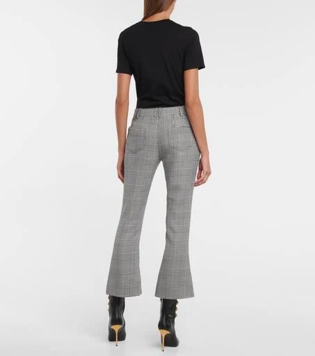 Balmain Mid-rise checked pants 3