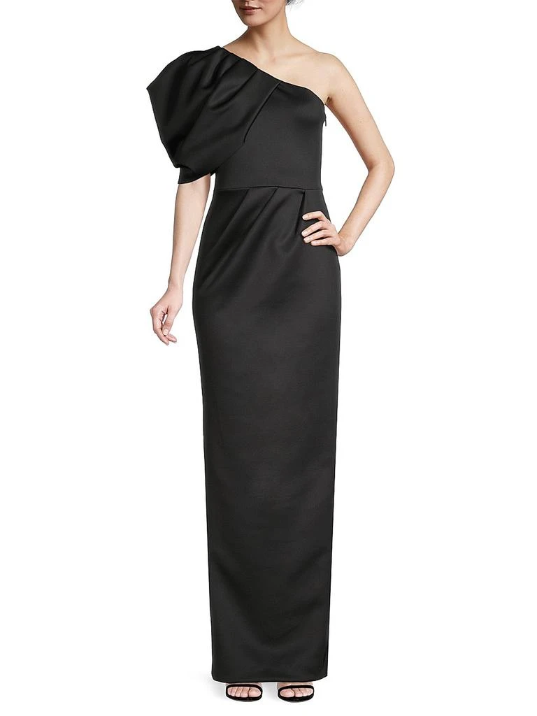 Black Halo Egan One-Shoulder Gown 2
