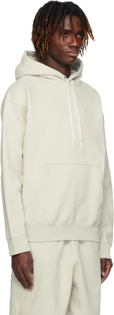 NIKE Beige Solo Swoosh Hoodie 2
