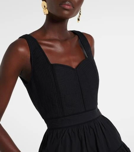 Ulla Johnson Isadora cotton poplin bustier dress 4