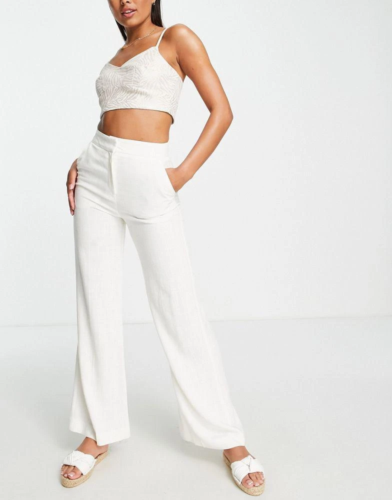 River Island River Island jacquard animal bralet in cream 2