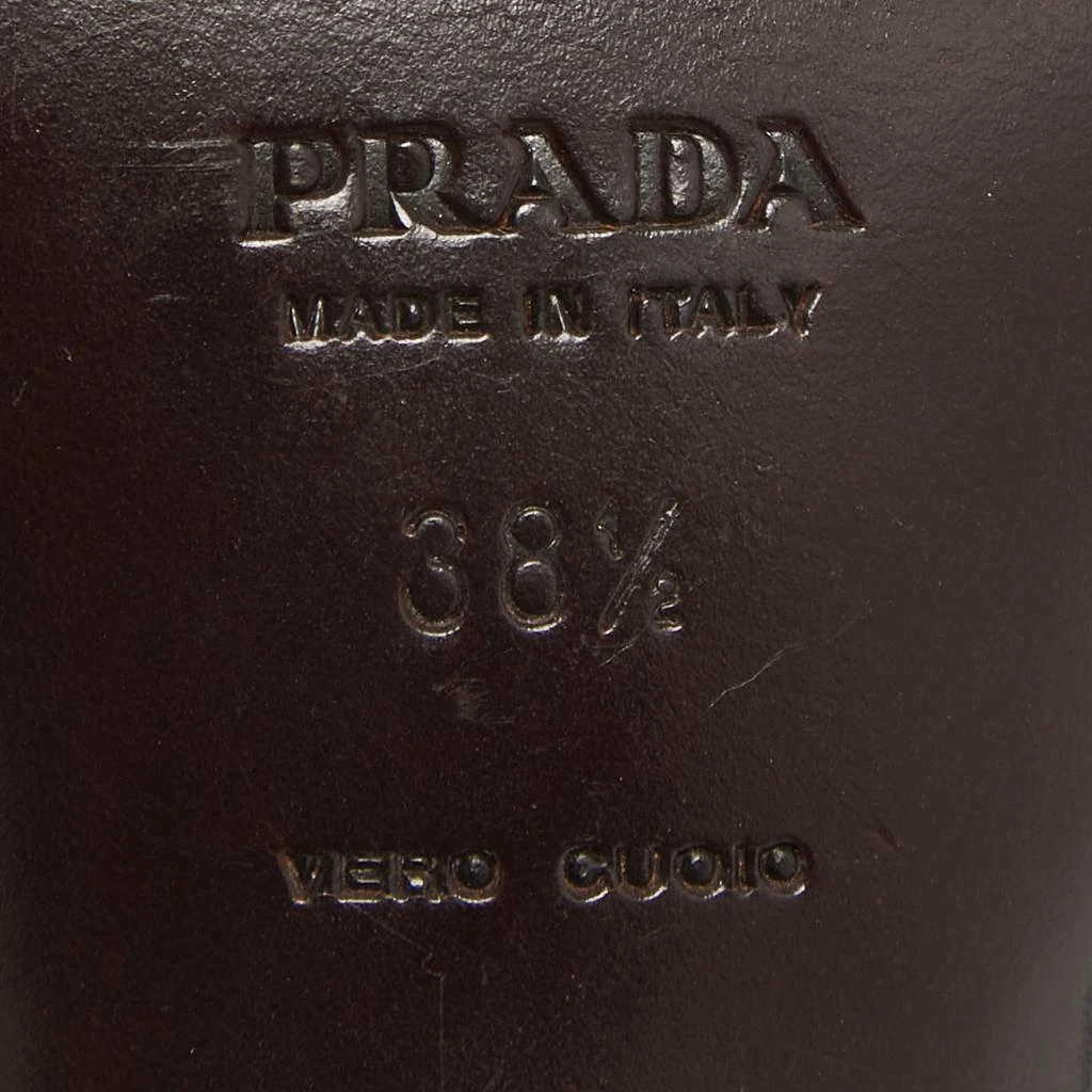 Prada Prada Brown Satin Slide Sandals Size 38.5 8