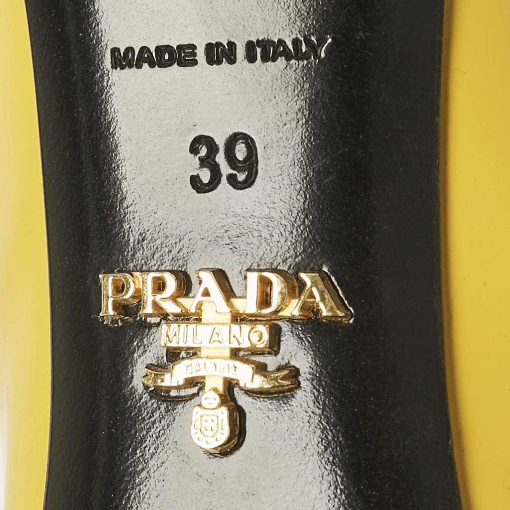 Prada Prada Two Tone Leather Bow Pointed Toe Pumps Size 39 7