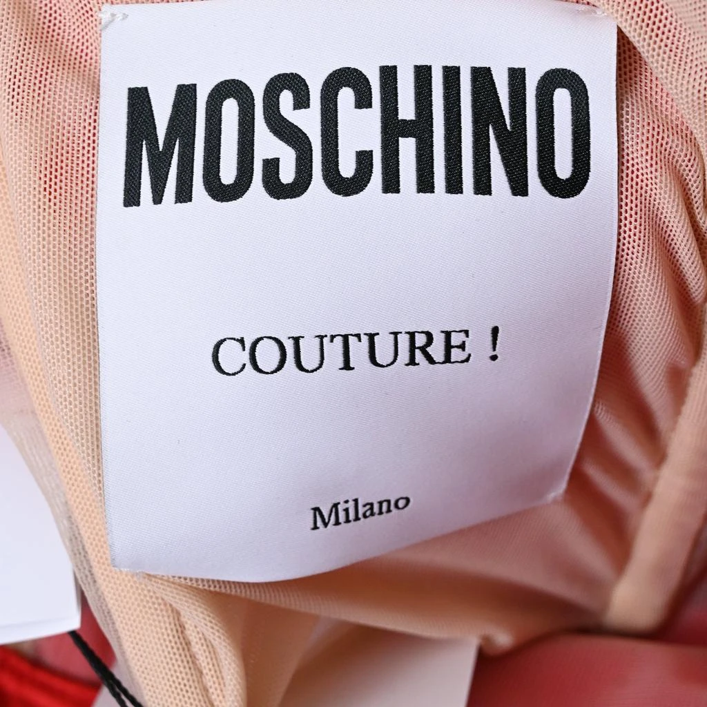 Moschino Couture Budweiser Printed Mini Bustier Dress in Multicolor Polyester 4