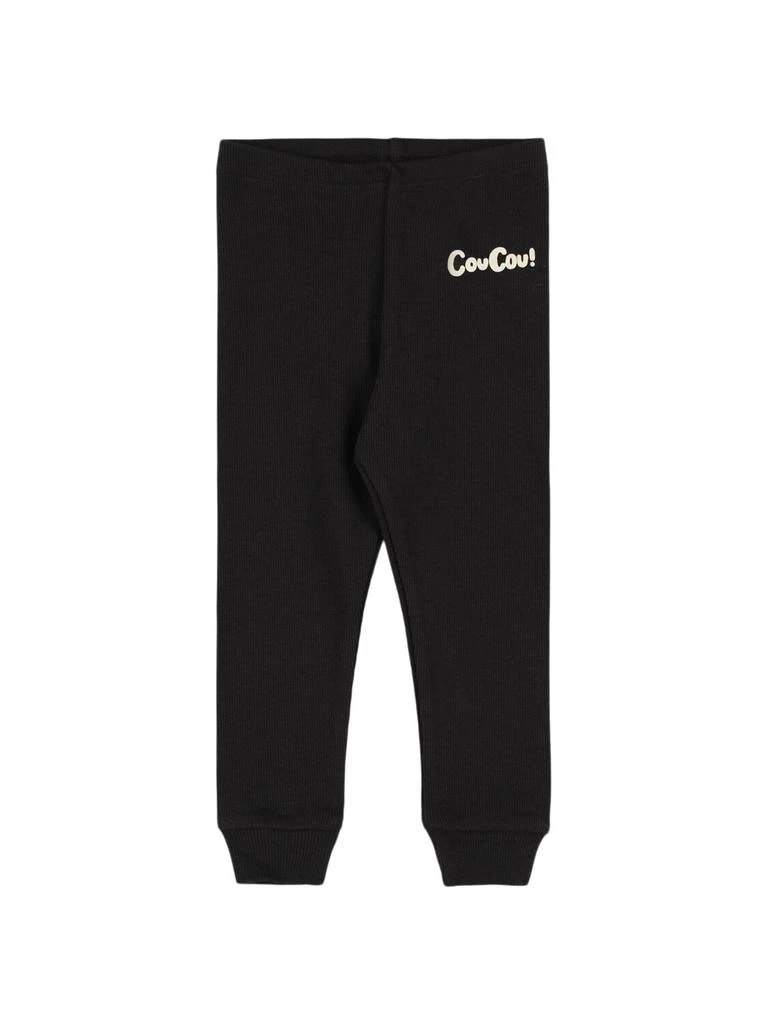 Mini Rodini Printed Organic Cotton Blend Leggings 1