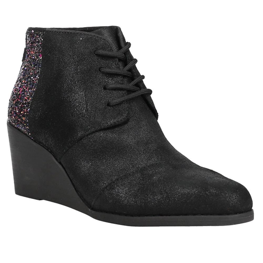 TOMS Hyde Glitter Round Toe Wedge Boots 2