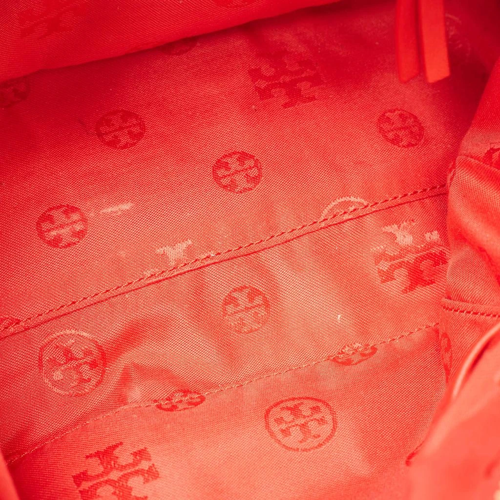 Tory Burch Tory Burch Red Quilted Leather Fleming Duffel Bag 12