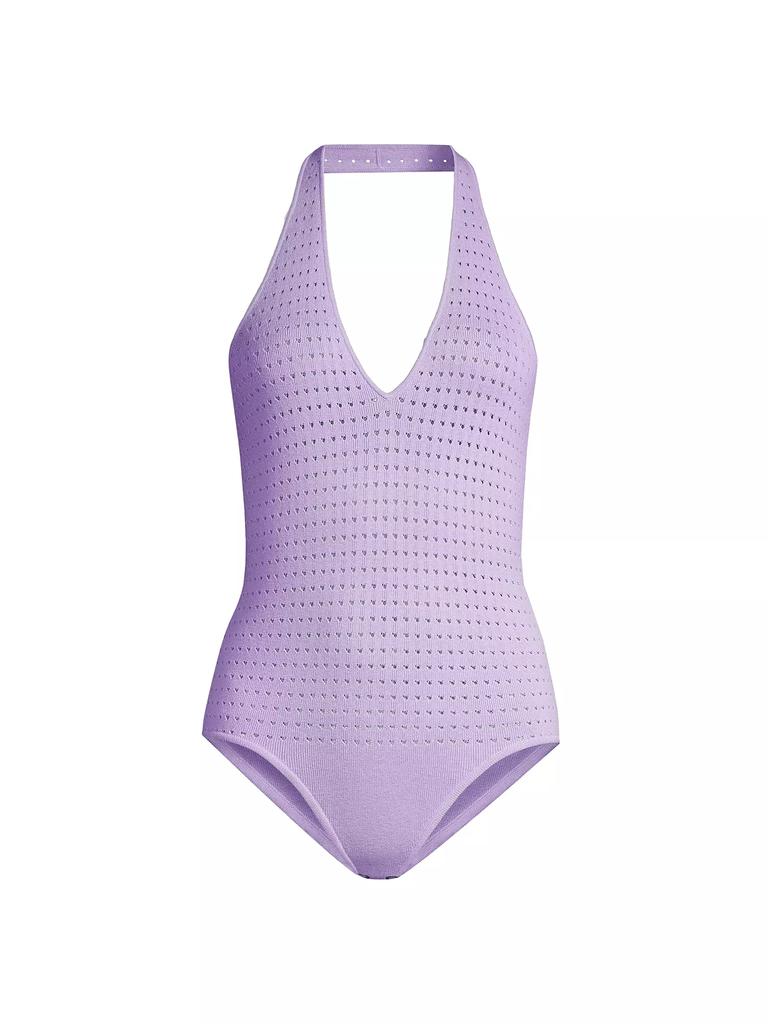 Victor Glemaud Laser-Dot Halter Bodysuit