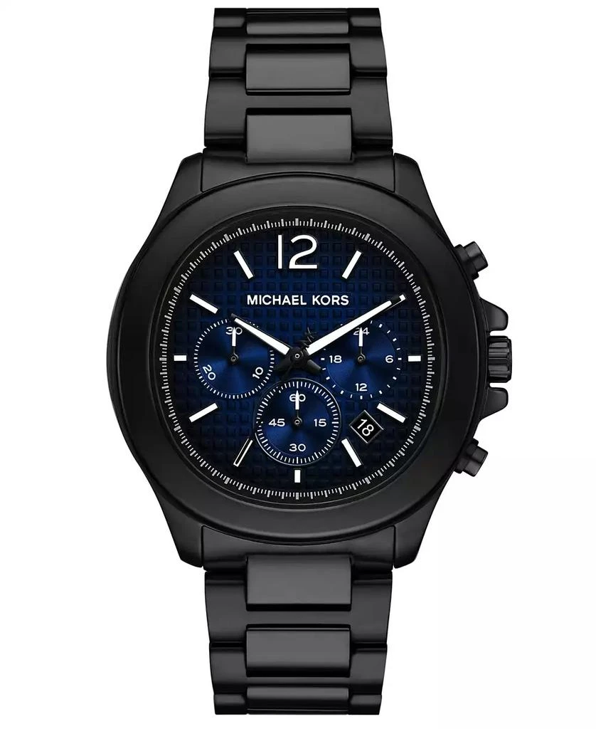 Michael Kors Men's Sage Chronograph Black IP Stainless Steel Watch 42mm 1