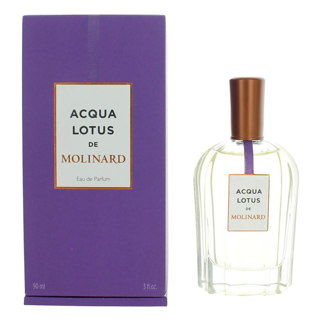 MOLINARD 2pcs Acqua Lotus by , 3 oz eau De Parfum Spray for Women