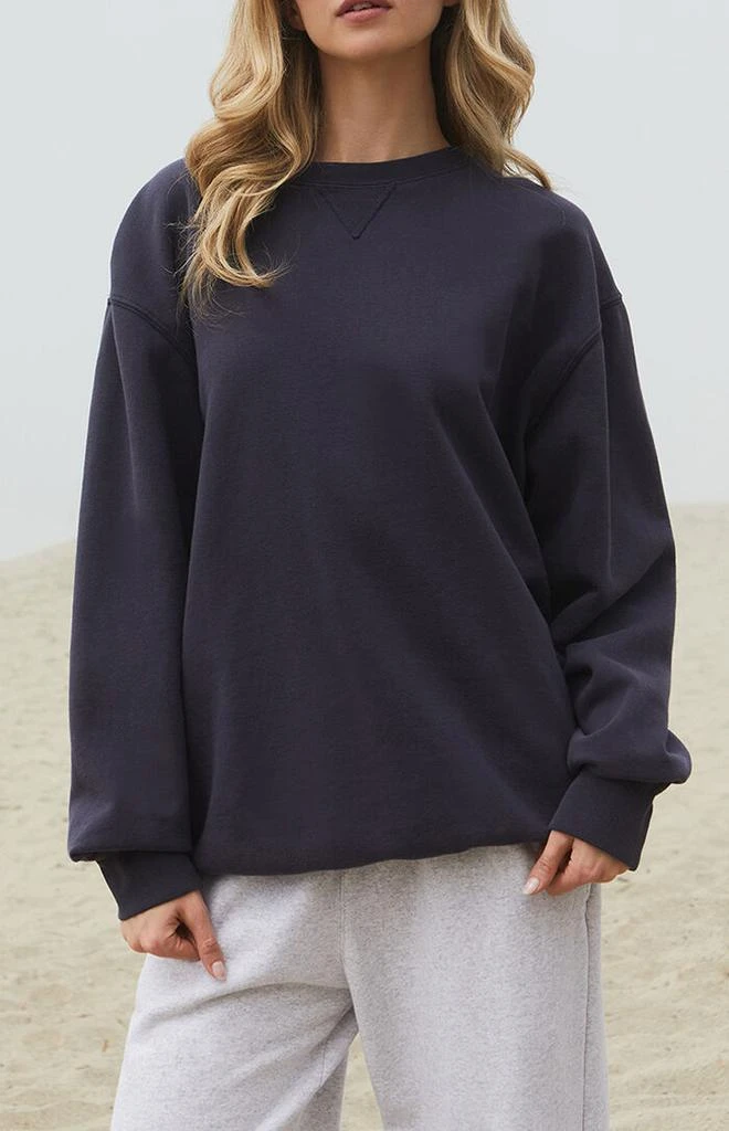 John Galt Dark Blue Erica Crew Neck Sweatshirt 2