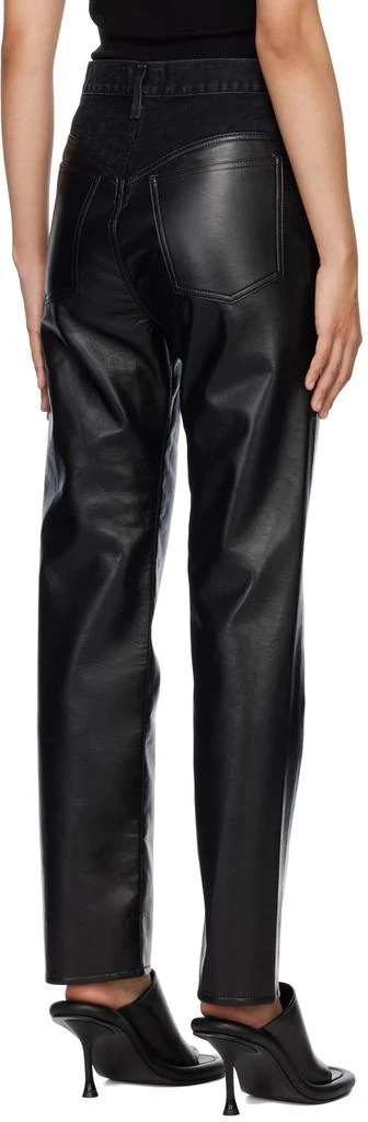 AGOLDE Black Harley Leather Pants 3