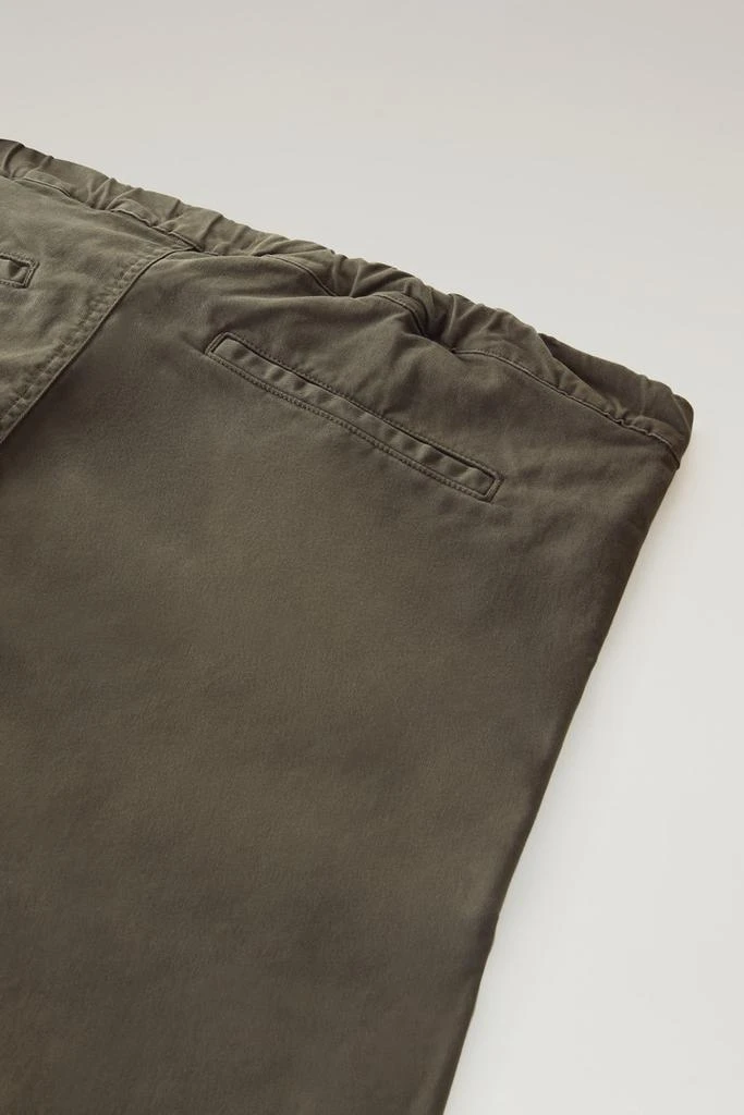 WOOLRICH Garment-Dyed Chino Pants in Stretch Cotton Twill - Men - Black 7