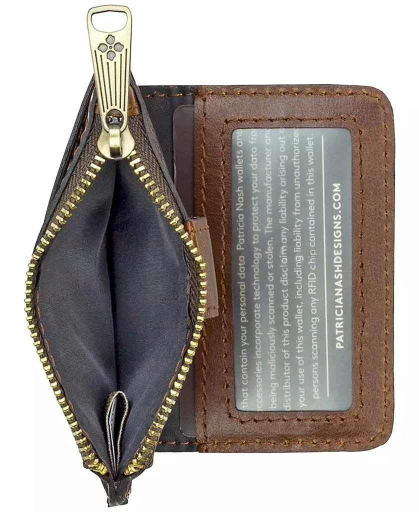 Patricia Nash Cassis ID Small Printed Leather Wallet 4