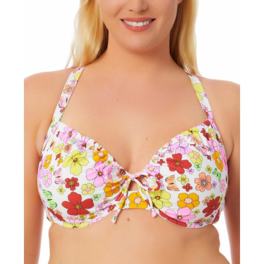 California Waves Womens Floral Underwire Bikini Swim top 3