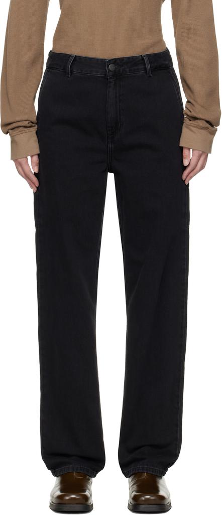 Carhartt WIP Black Pierce Pant Straight Jeans