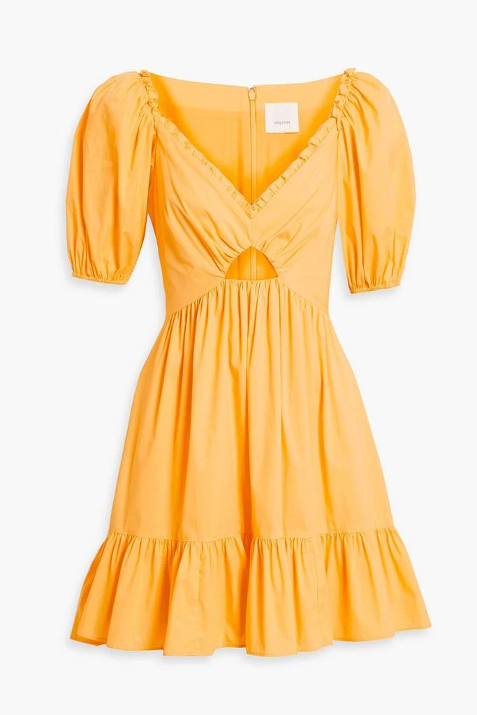 Cinq à Sept Kayla cutout cotton-blend broadcloth mini dress 1