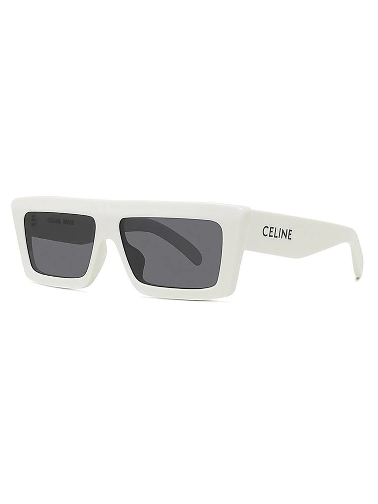 CELINE Unisex Flat Top Square Sunglasses, 57mm Celine 57MM Flat-Top Rectangular Sunglasses - Accessories  main image 4
