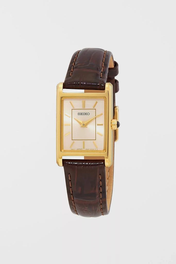 Seiko Seiko Essentials Quartz Champagne Dial Watch SWR066 1