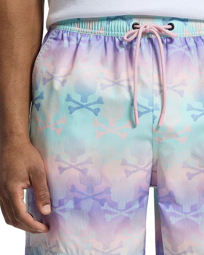 Psycho Bunny Forster Bunny Printed 5.75" Swim Trunks 5