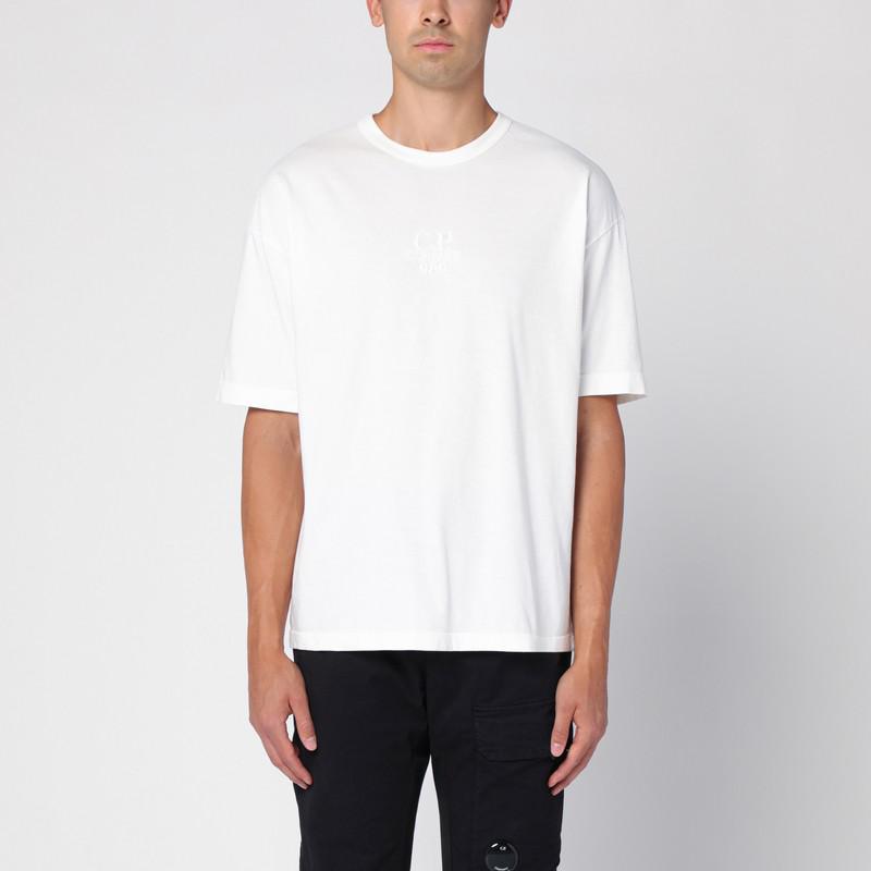 C.P. Company White cotton crew-neck t-shirt