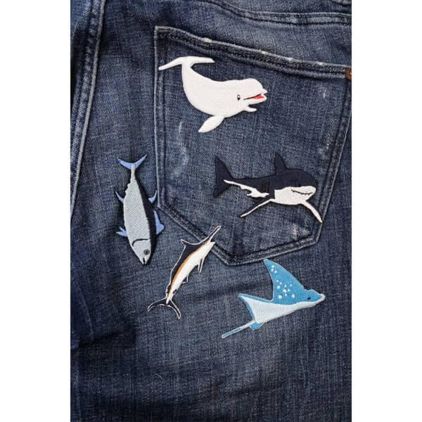 Kikkerland Iron On Patch Sea Creature Set