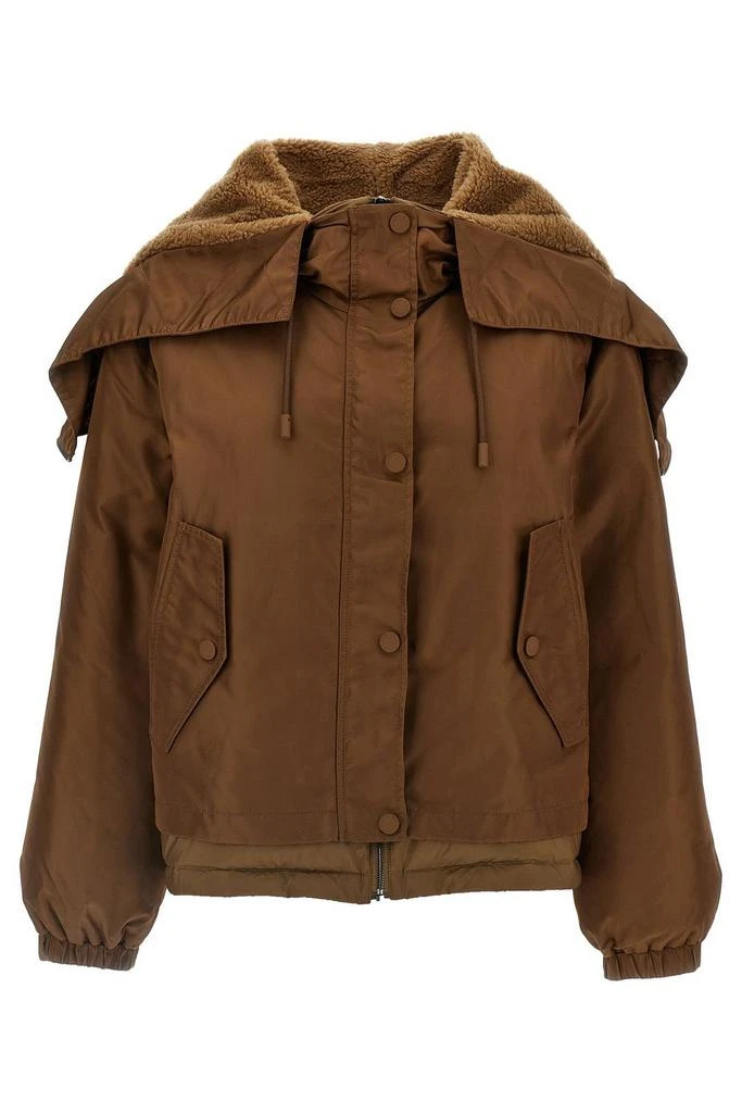 Weekend Max Mara Weekend Max Mara Agora Button Detailed Drawstring Parka 1