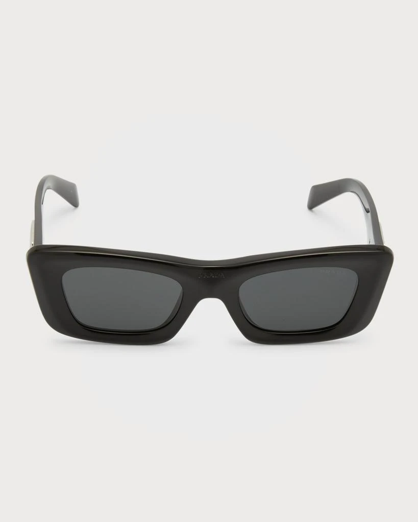 NEW ? PRADA Rectangular Marble Acetate Cat-Eye Sunglasses Prada Rectangular Marble Acetate Cat-Eye Sunglasses  main image 3