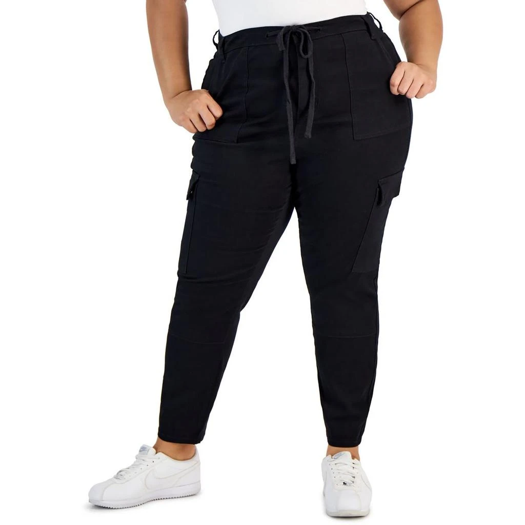 Celebrity Pink Plus Womens High-Rise Cargo Skinny Pants 1